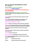 BAG 101: PHYSICAL ENVIRONMENTAL SYSTEM