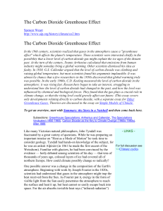 The Carbon Dioxide Greenhouse Effect