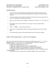 Sample Exam, December 2016, Section 1