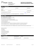 Application for Rehabilitation Assessor/Fitter/Dispenser Status