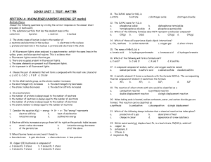 sch3u unit 1 test: matter