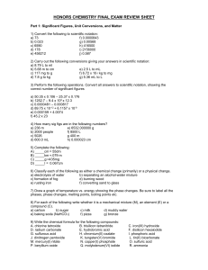 FINAL EXAM REVIEW