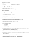 Algebra 1B, Pre-Final Problems