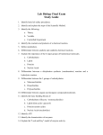 Q4 Lab Biology Final Exam Study Guide