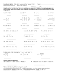 Algebra I Chapter 2 Test 05-06