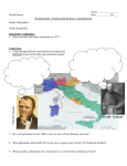 Nationalism—Unification of Italy and Germany