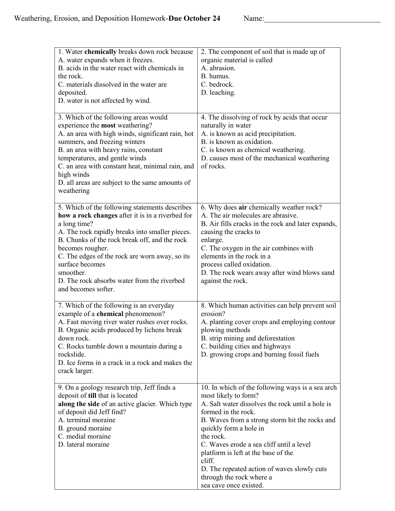 Maintenance Sheet 1
