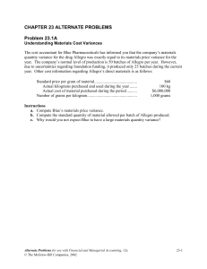 Chapter 23 Alternate Problems - McGraw Hill Higher Education