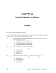 Alcohols, Phenols, and Ethers