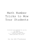 A27 Math Tricks for i3 conf 2009