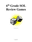 Sixth Grade Review Games