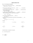Algebra II Chapter 5 Notes