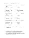 Honors Chemistry Chapter 16 Worksheets 1-4