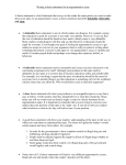 Writing a thesis statement for an argumentative essay