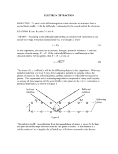 ELECTRON DIFFRACTION