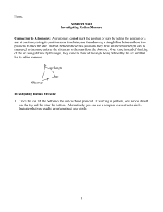 Investigating Radian Measure Activity