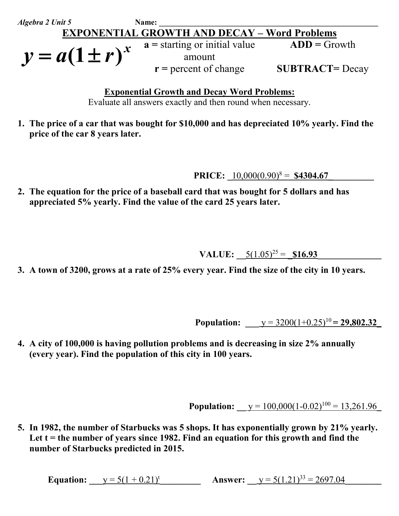 exponential-function-word-problems-worksheet
