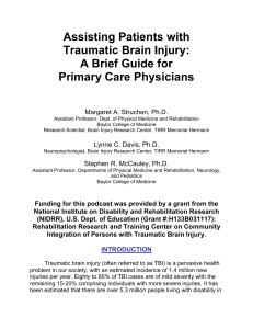 What is a traumatic brain injury