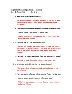 Chapter 9 Review Questions ~ Answers Sec. 1 (Page 258) ~ 1 – 4 a