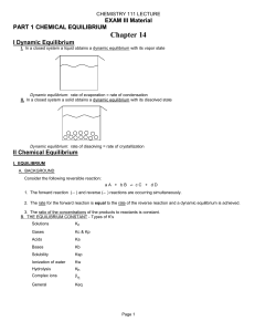 111 Exam III OUTLINE TRO 1-3-11