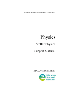 AH Additional notes on stellar physics