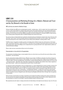 UBC 2.0 A Communications and Marketing Strategy for a Modern