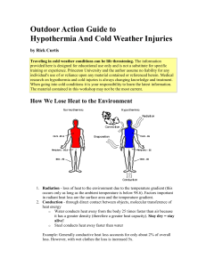 Hypothermia- long version