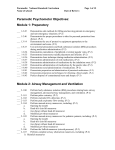 Paramedic DOT Psychomotor objectives