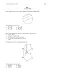 Geometry Regents Exam 0610 Page 1 Part I 2 credits each 1 In the
