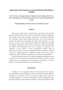 Application of Biotechnology in Phalaenopsis Industry