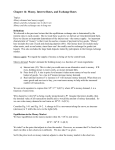 Chapter 14: Money, Interest Rates, and Exchange Rates