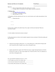 Resistance and Ohms Law Investigation Period/Names