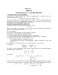 Result of a measurement = number x unit