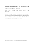 Relationship between Expression of P27, FHIT, PTEN, P73 and