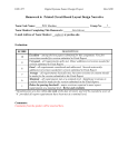 Printed Circuit Board Layout Narrative plus Preliminary PCB Layout