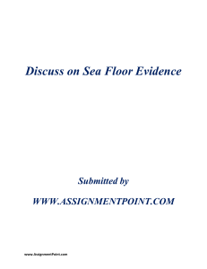 Discuss on Sea Floor Evidence Submitted by WWW