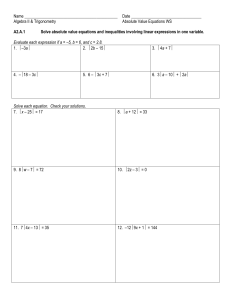 Worksheet 1