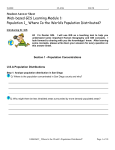 Population Module 1 Answer Sheet