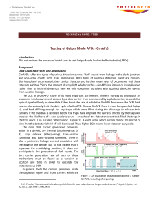V720 -Testing of Geiger Mode APDs (GmAPs)