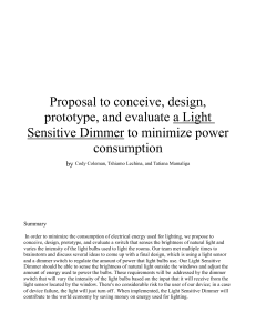 Proposal to conceive, design, prototype, and evaluate a Light
