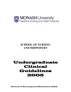 Bachelor of Nursing - Medicine, Nursing and Health Sciences