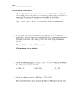 Stoichiometry Worksheet #4