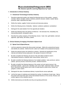 Musculoskeletal/Integument (MSI)