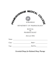 UG Practical - Student`s Manual - Department of Pharmacology