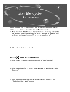 On my webpage, find the link Star Life Cycle and use it to answer the