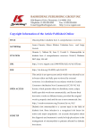 Copyright Information of the Article Published Online TITLE