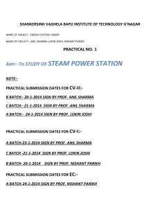 practical no.1 - Shankersinh Vaghela Bapu Institute of Technology