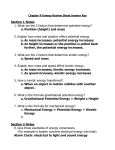 Chapter 9-Energy Review Sheet Answer Key Section 1 Notes What