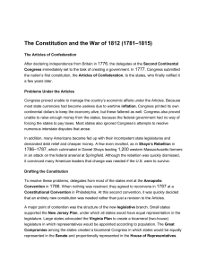 MICKNOTES- (8) The Constitution and the War of 1812