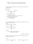 Model—Empirical Formula Determination Problem—A compound